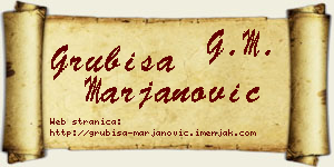 Grubiša Marjanović vizit kartica